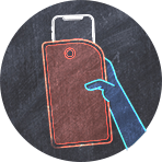 wkładany telefon do etui